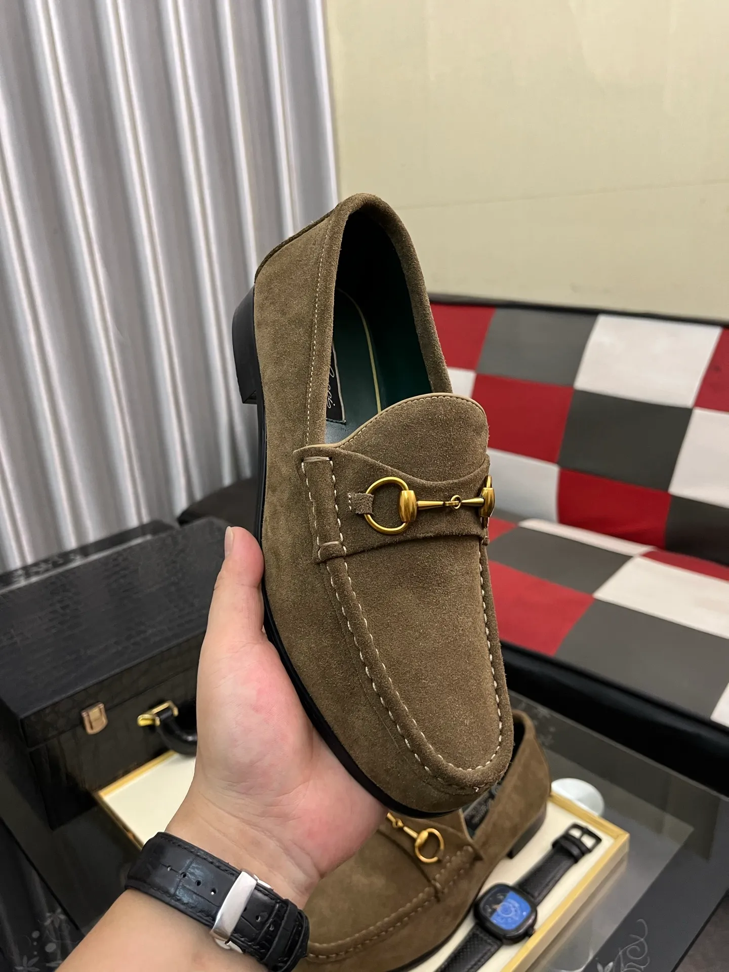 Men's Men's Shoes 💰540⌚️⌚️【GUCCI】The most popular classic Gucci leather shoes. Synchronized with the official website, the upper is made of Italian first-layer cowhide ➕cowhide lining, with unique brand and unique craftsmanship. Highlighting the hot style of the new year. Stop hesitating, stop wandering, get it now. Digital: 38--444️⃣colors available